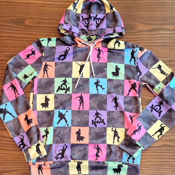 Other - Fortnite-Themed Lightweight Pullover Hoodie | Size: L